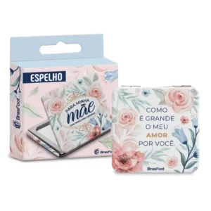ESPELHO DE BOLSA INDIVIDUAL - PARA MINHA MÃE COM CARINHO