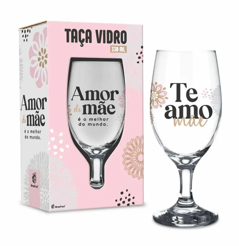 TAÇA WINDSOR 330ML - MÃE MELHOR AMOR DO MUNDO