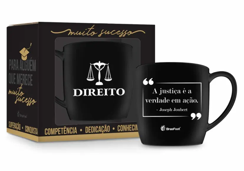 CANECA PORCELANA URBAN 300ML CURSOS - DIREITO