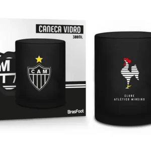 CANECA VIDRO DIAMOND TIMES 300ML - ATLÉTICO