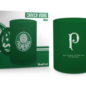 CANECA VIDRO DIAMOND TIMES 300ML - PALMEIRAS