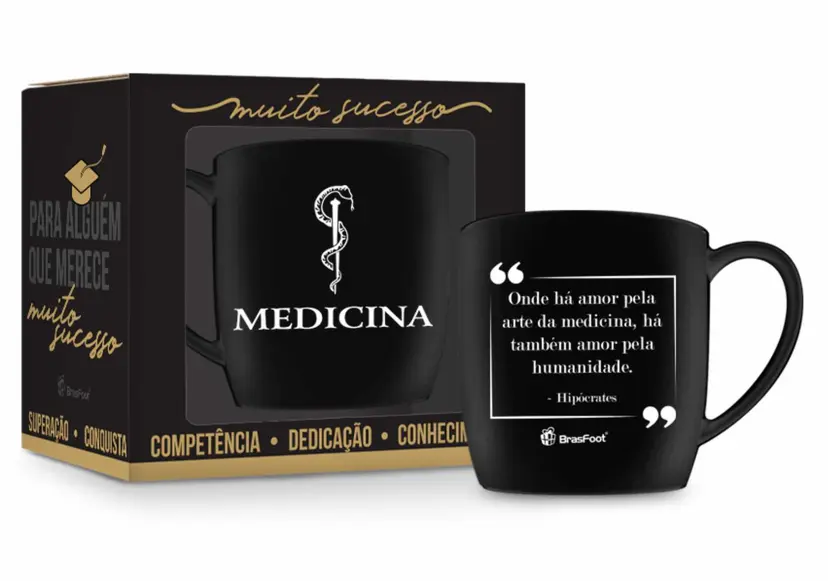 CANECA PORCELANA URBAN 300ML CURSOS - MEDICINA