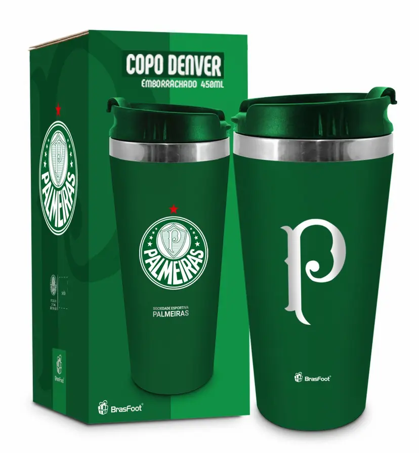 COPO DENVER EMBORRACHADO TIMES 450ML - PALMEIRAS