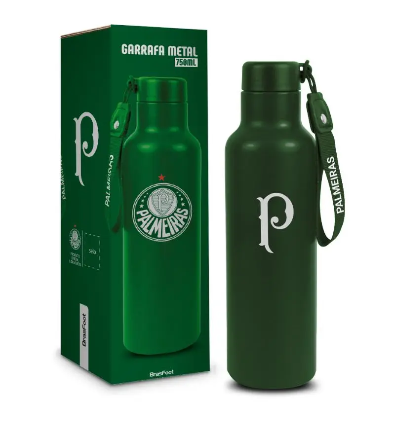 GARRAFA METAL STEAM TIMES 750ML - PALMEIRAS