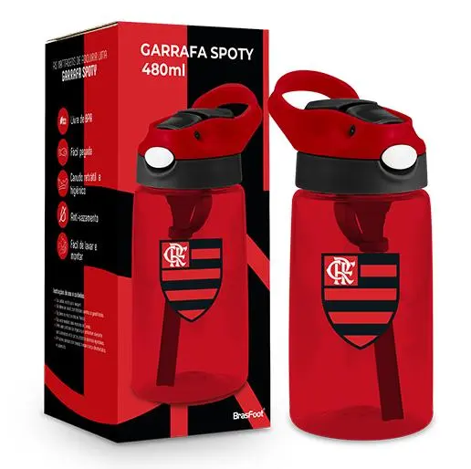 GARRAFA SPOTY 480ML TIMES - FLAMENGO