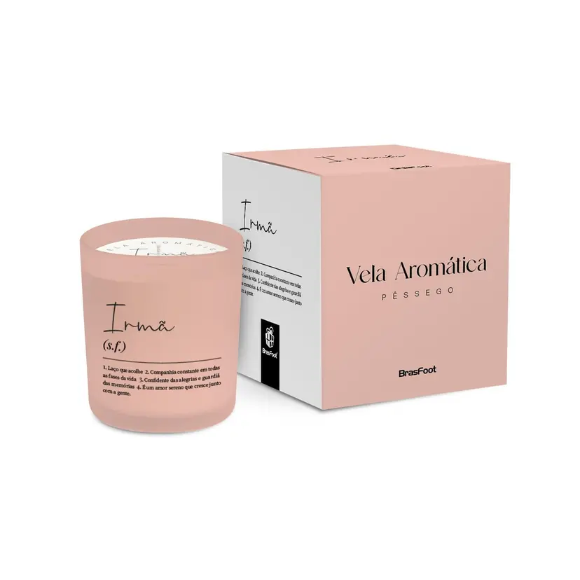 VELA AURA CERA SOJA 120G - IRMÃ