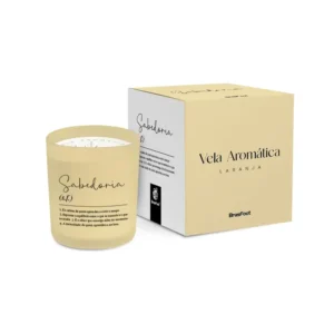 VELA AURA CERA SOJA 120G - SABEDORIA